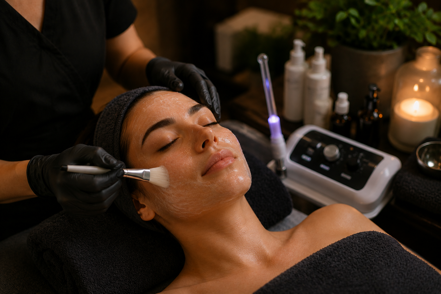 Pure Clarity Deep Cleanse Facial with high frequency purification at Mindful Way Studio Mokena IL